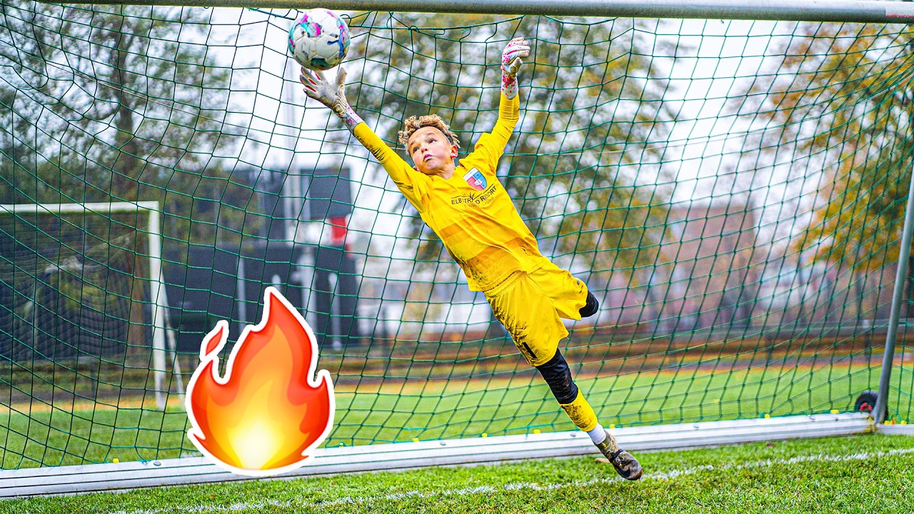 10 Year Old Goalkeeper On Fire 🔥