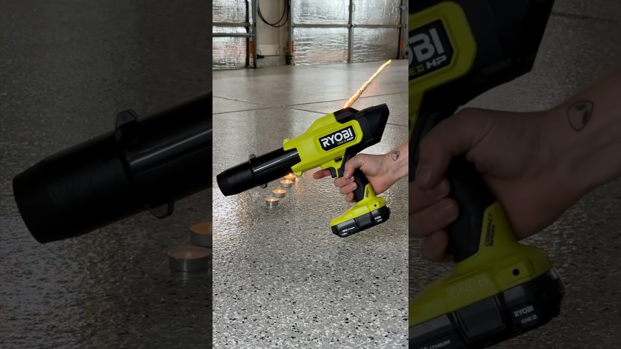 100 Candles vs. 5 RYOBI Blowers 🕯️