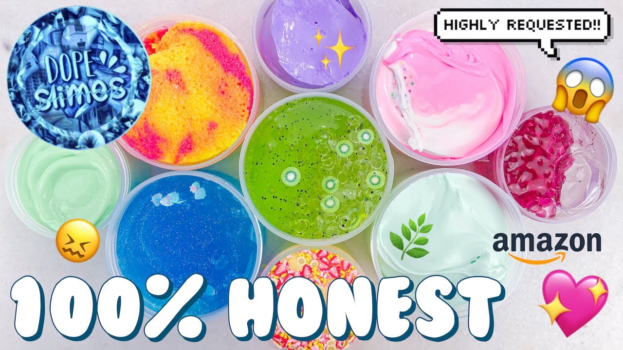 $100 DOPE SLIMES FAMOUS SLIME SHOP REVIEW! Instagram/TikTok/Amazon