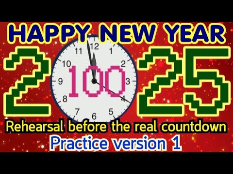 100 Seconds Countdown (Practice before the real Countdown to the New year 2025) Remix BBC News 2024