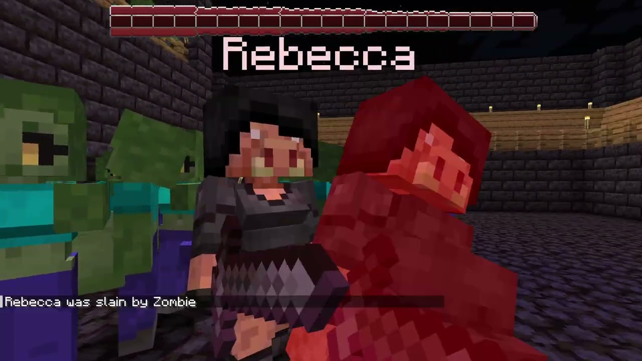100 zombies vs 4 Piglin guard's (Vore)