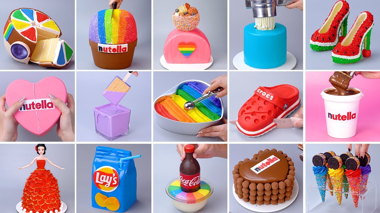 1000+ Oddly Satisfying Rainbow Cake Decorating Compilation | So Yummy Chocolate Cake Hacks Tutorials