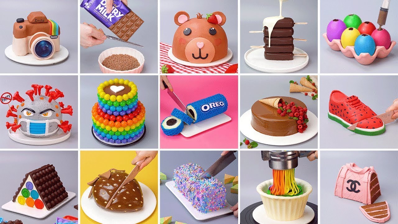 1000+ Oddly Satisfying Rainbow Cake Decorating Compilation | So Yummy Chocolate Cake Hacks Tutorials