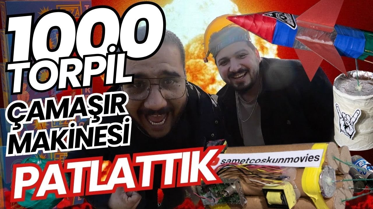 1000 TORPİL!! Çamaşır Makinesi Patlattık 💥