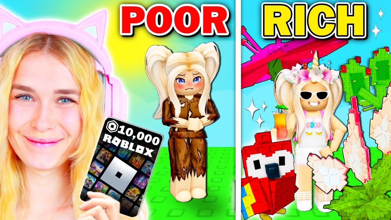 10,000 ROBUX POOR To RICH Challenge In NEW GROW A GARDEN UPDATE! (Roblox)