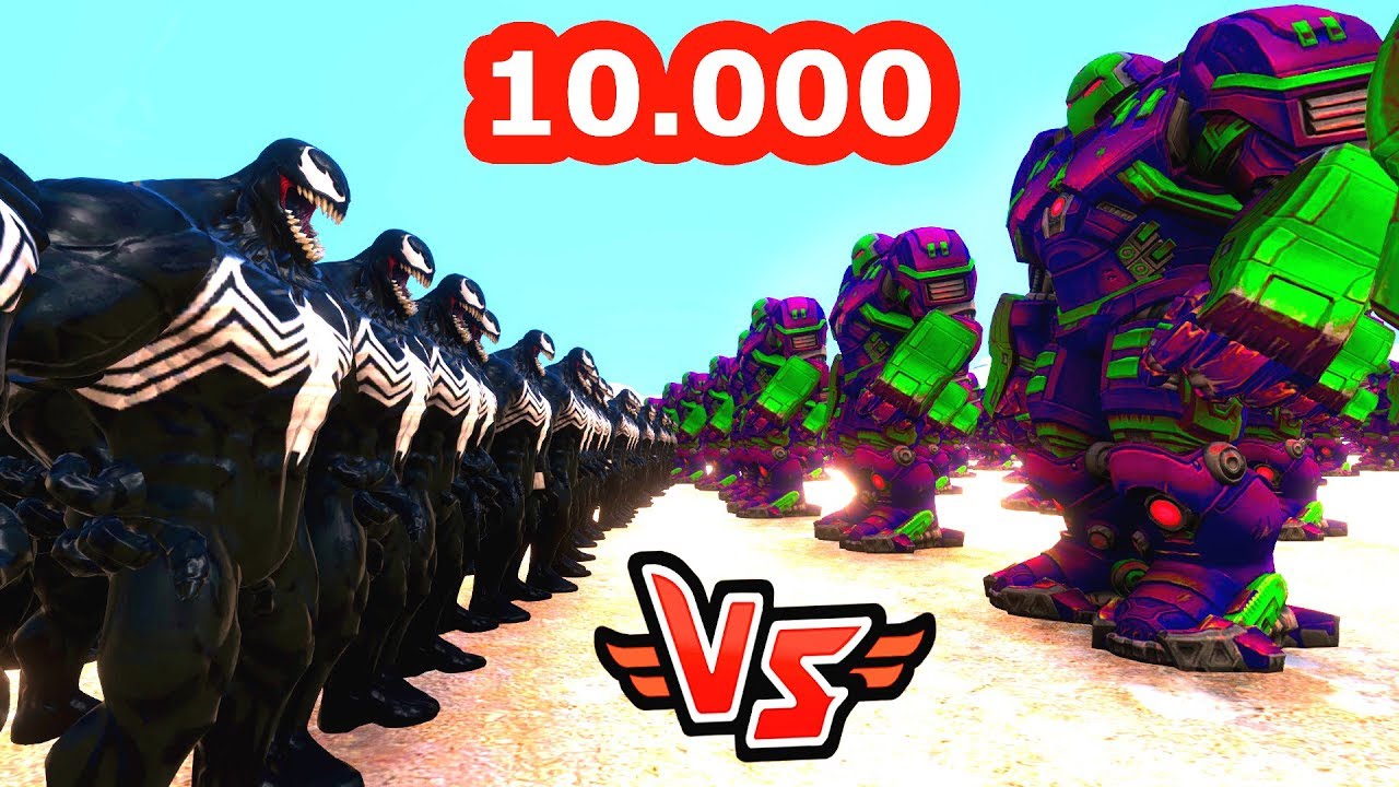 10.000 VENOM VS 10.000 HULKBUSTER 😱 - Süper Kahramanlar