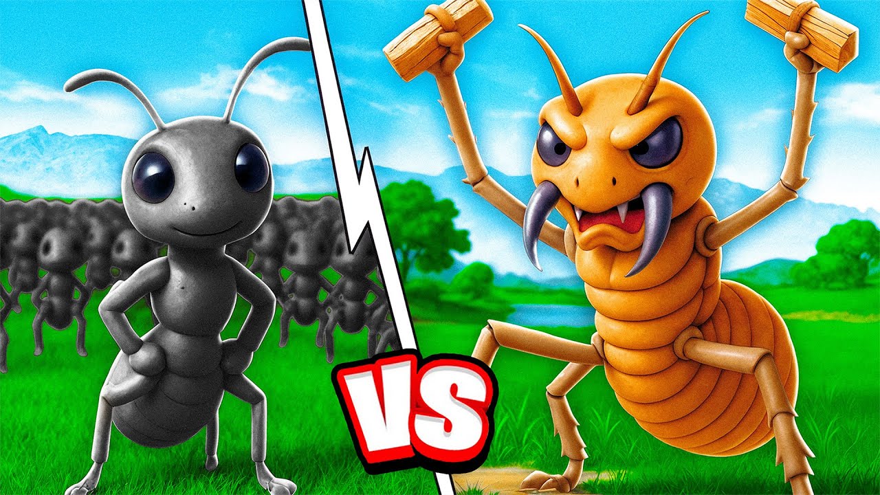 100,000 ANT ARMY vs TERMITE ARMY in Empire Ants