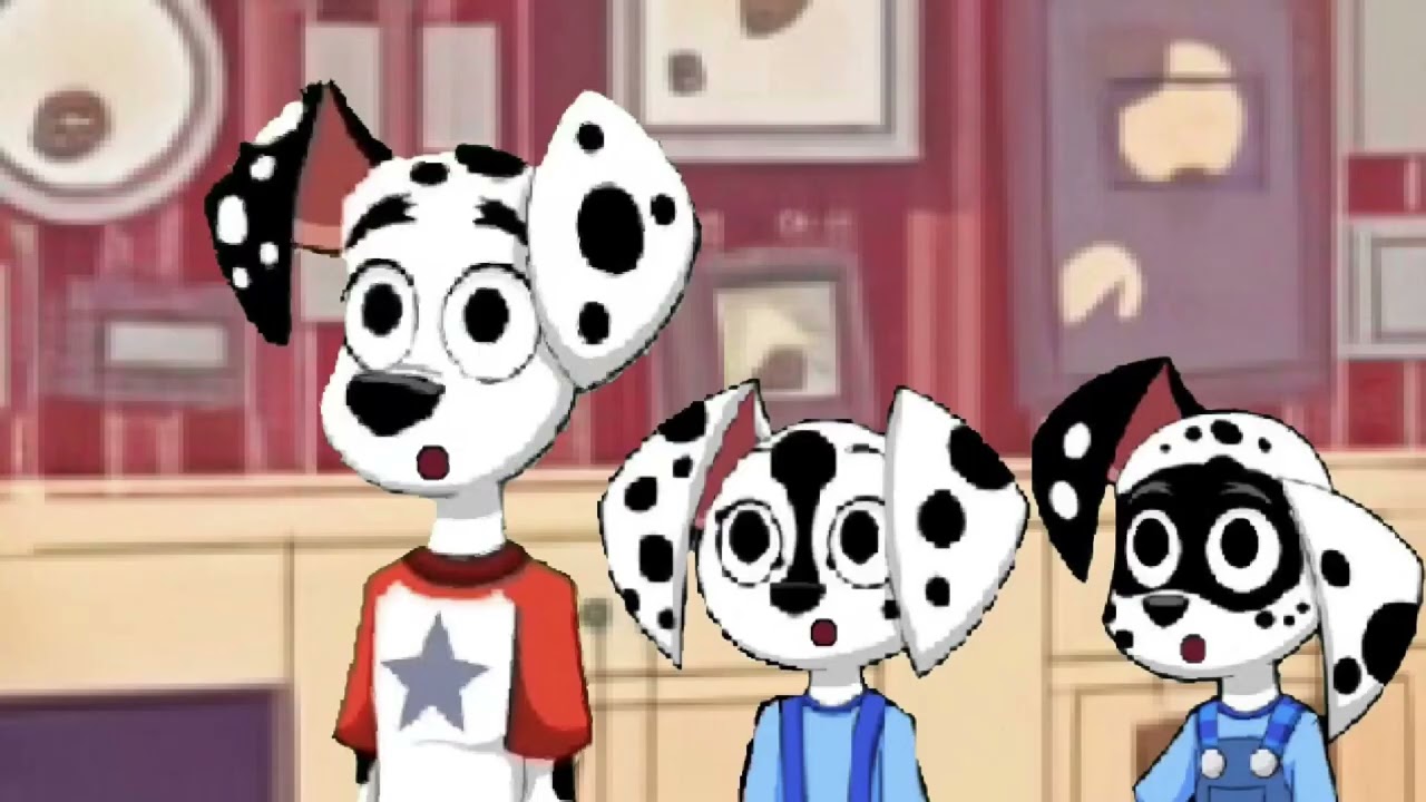 101 Dalmatian Street Animation: Dolly falls down the stairs