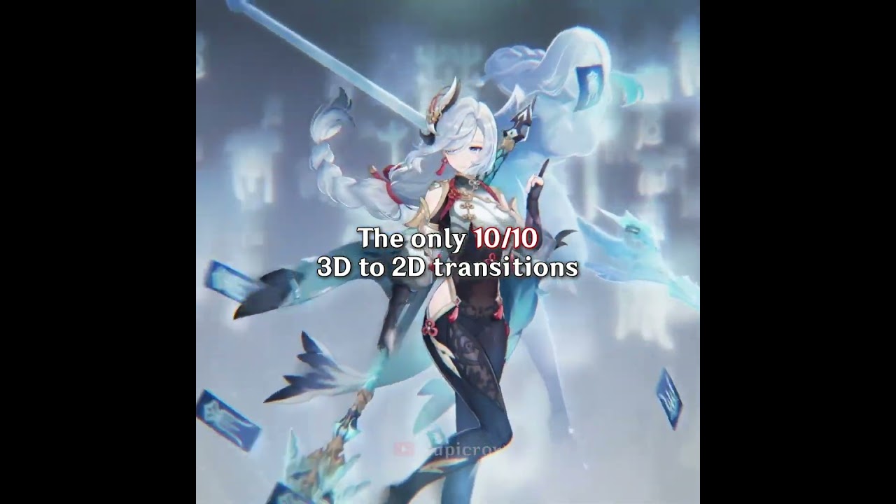 10/10 Genshin 3D to 2D transitions | ib: @leansasaki_ on tt #genshinimpact