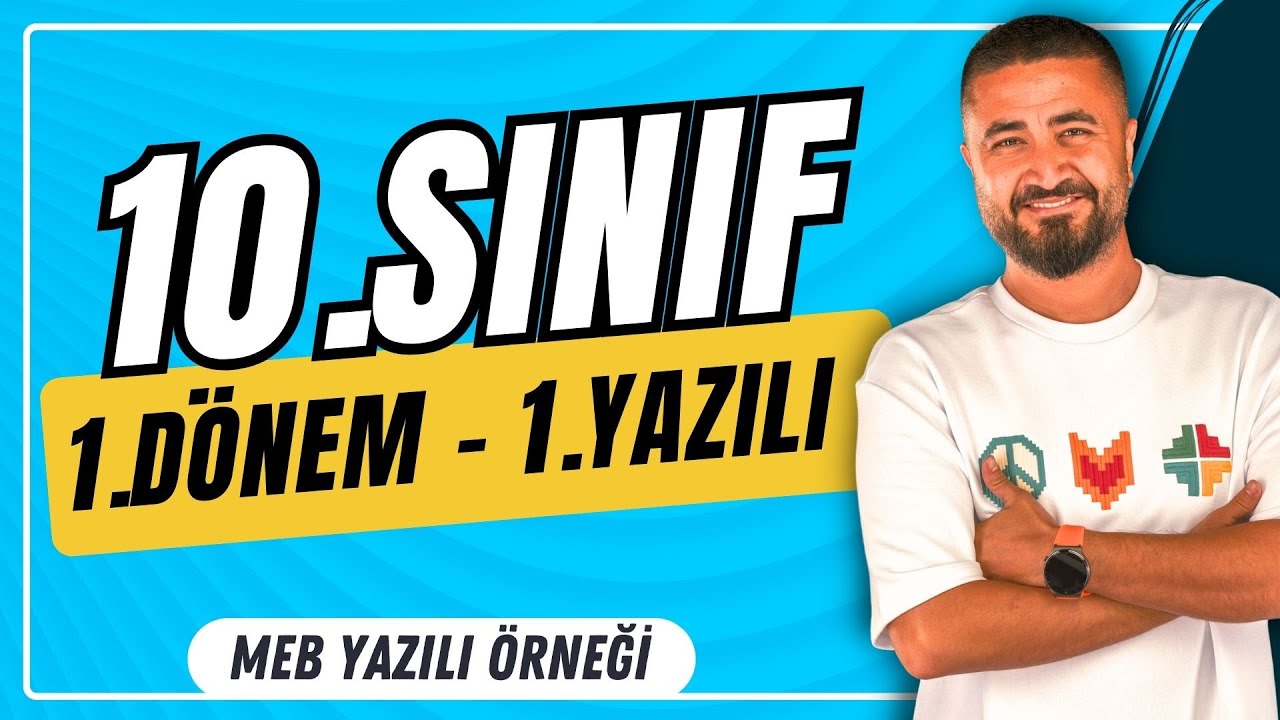 10.SINIF 1.DÖNEM 1.ORTAK YAZILI SORULARI | 10.SINIF MATEMATİK | Rehber Matematik
