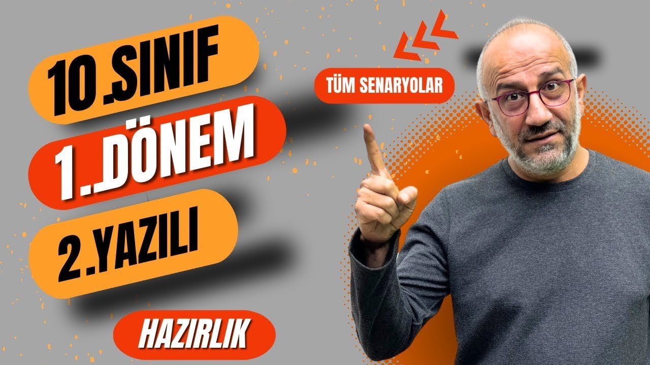 10.Sınıf Matematik 1.Dönem 2.Yazılı #yazılıvideolar