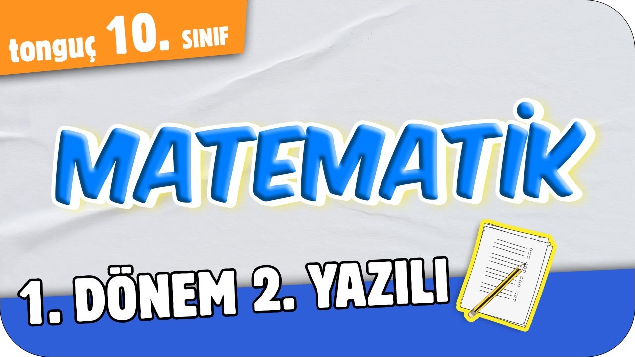 10.Sınıf Matematik 1.Dönem 2.Yazılıya Hazırlık 📑 #2025