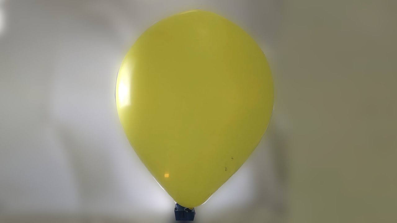 #119 BTP - huge yellow balloon blow to pop