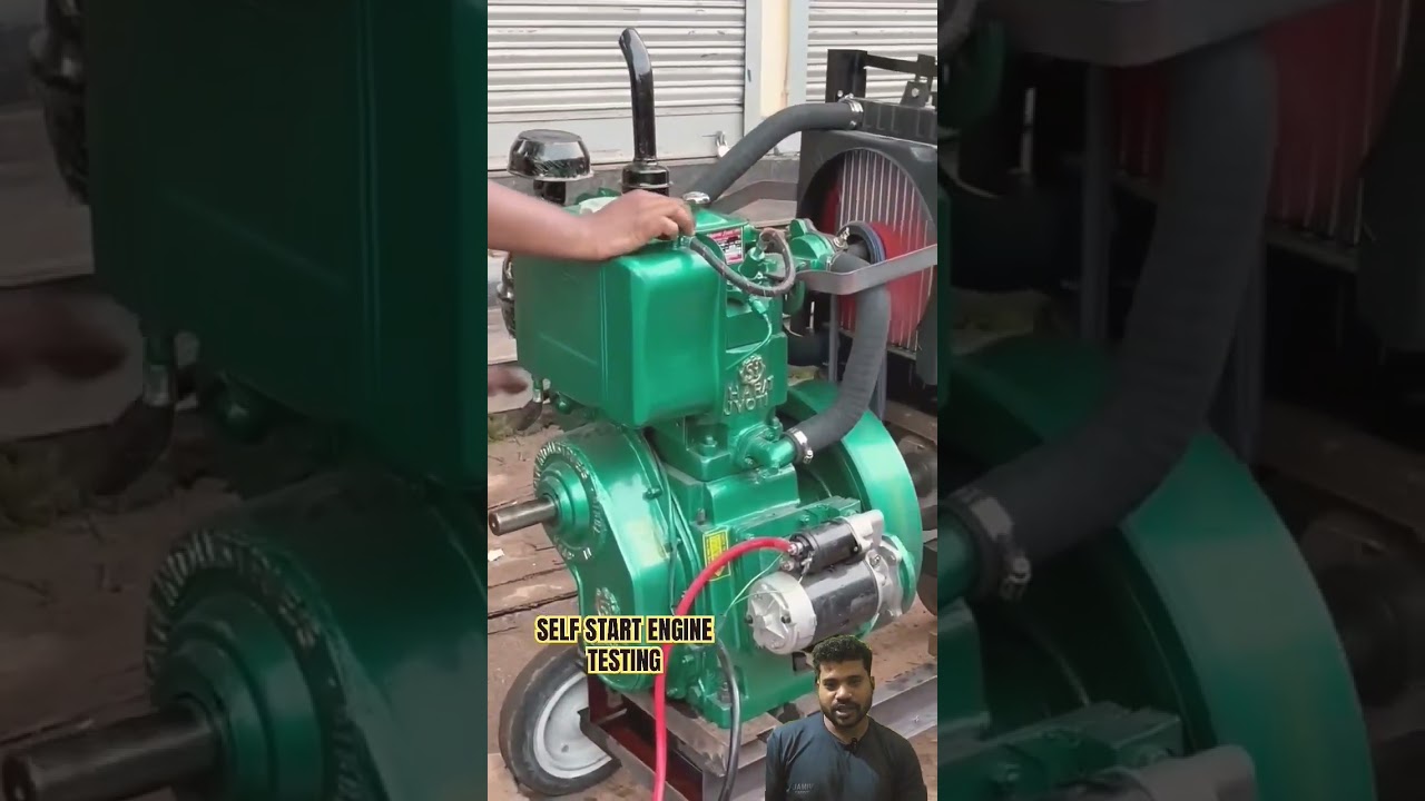 12 hp Self Start Diesel Engine #automobile #desivyapar #dieselengine