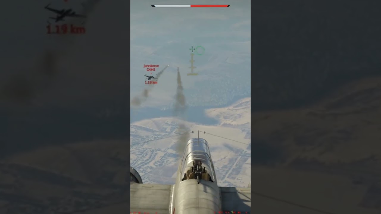 1,2 km #warthunder #mb175t #shorts