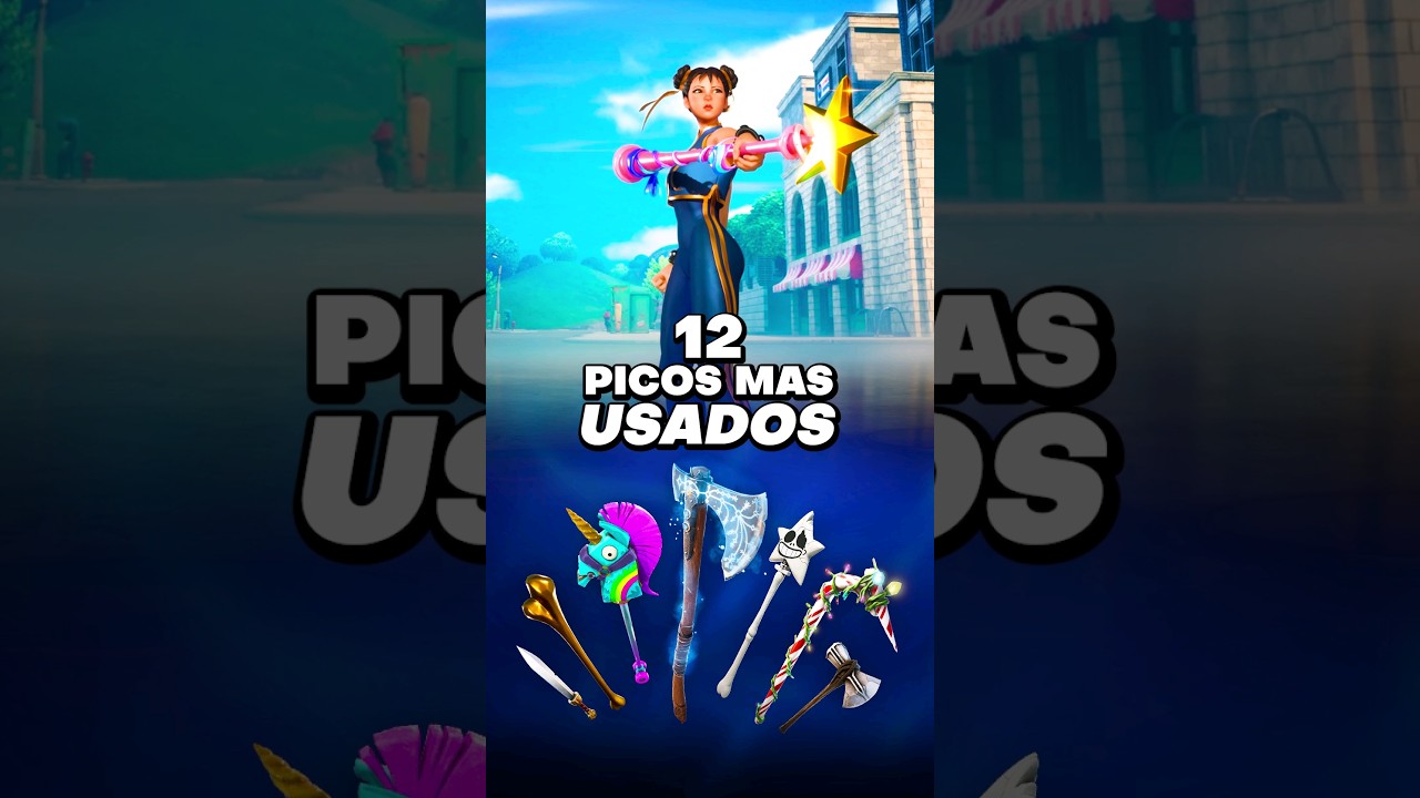 12 PICOS MAS USADOS en FORTNITE  😱🔥 #fortnite #fortniteclips #fortniteshorts #shorts