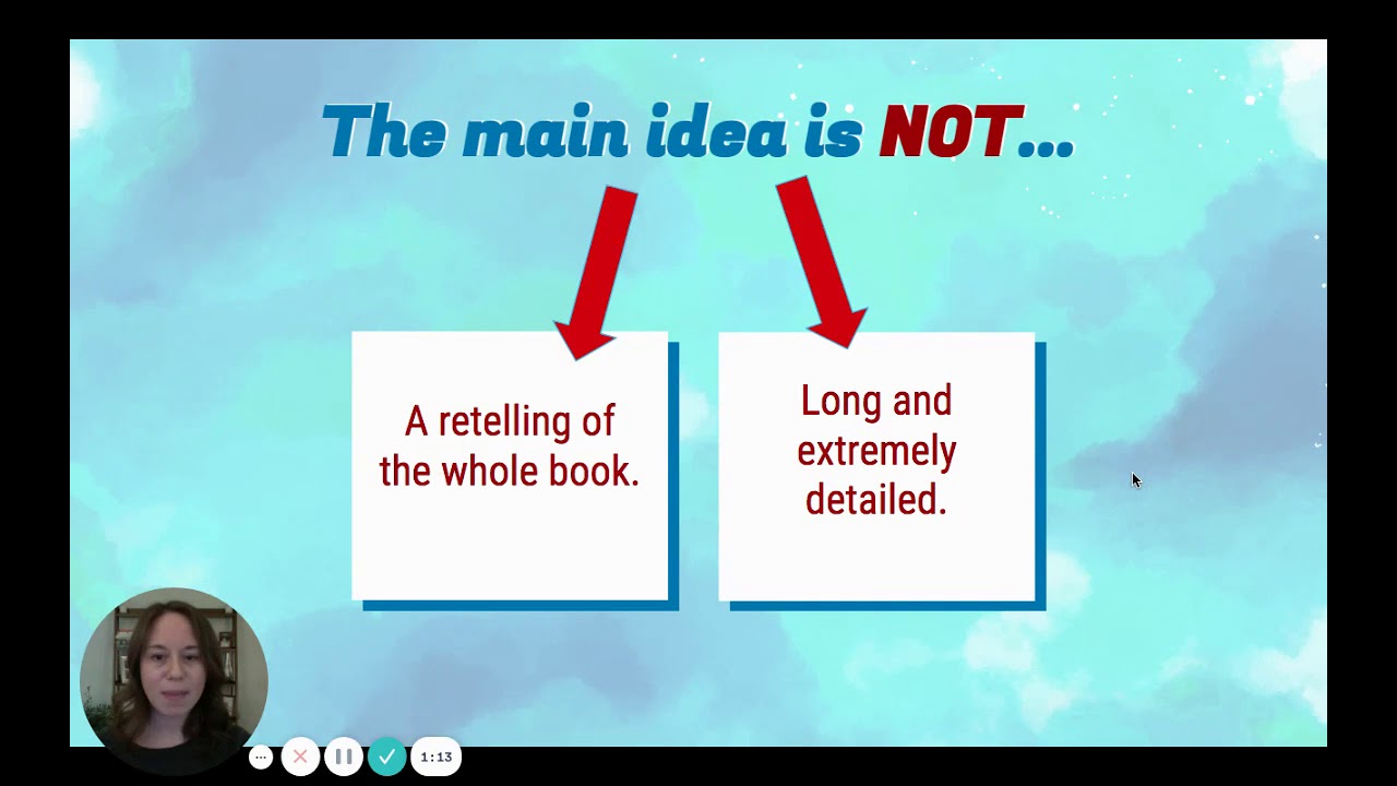 1/25 Main Idea- using text features