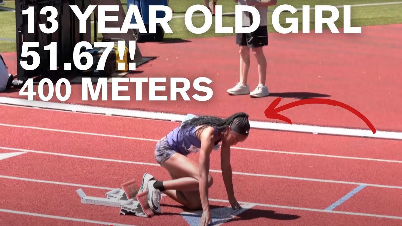 13 Year Old Girl 51.67!! 400m [Camryn Dailey] - Brooks PR Invitational 2025 Full Race #400m #track