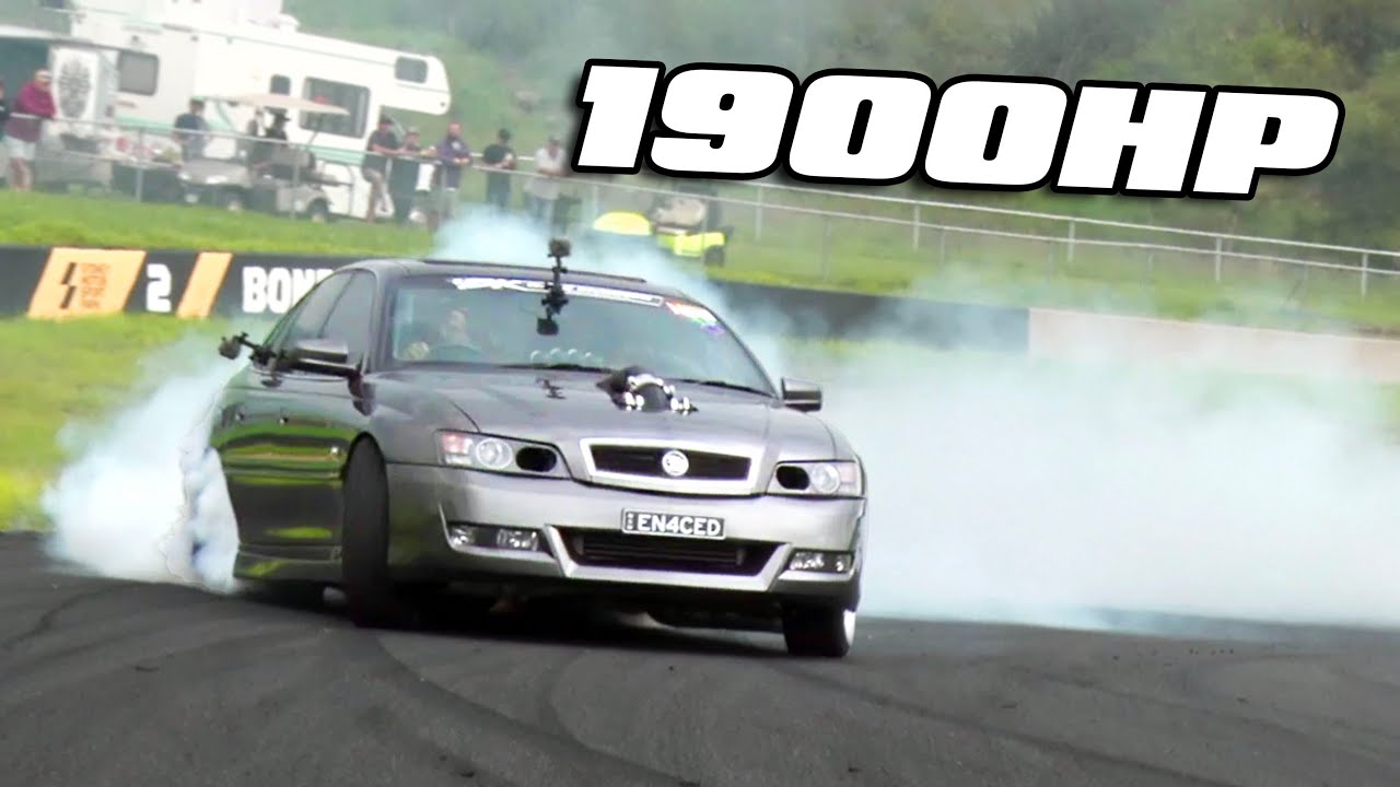 1/4 MILE BURNOUT in a 1900HP luxury sedan!