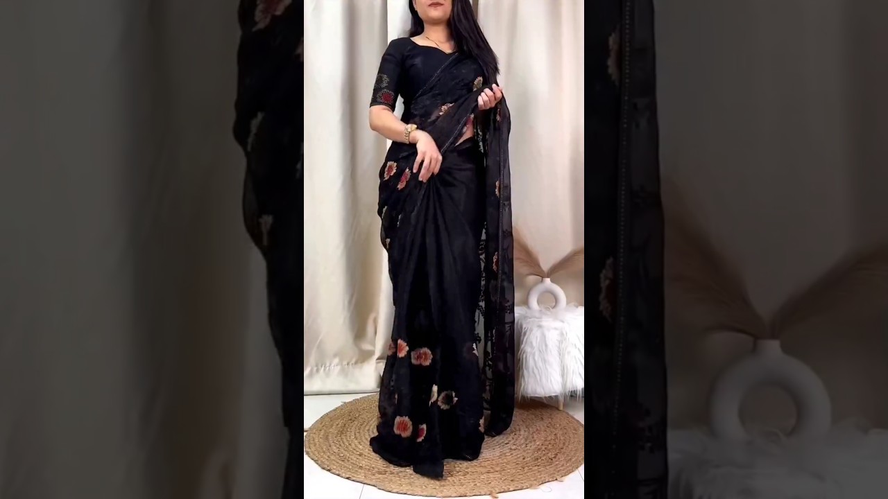 1499 Designer Chiffon Saree whatsapp 9360211562 #trending #viral #shorts #sarees #online #shopping