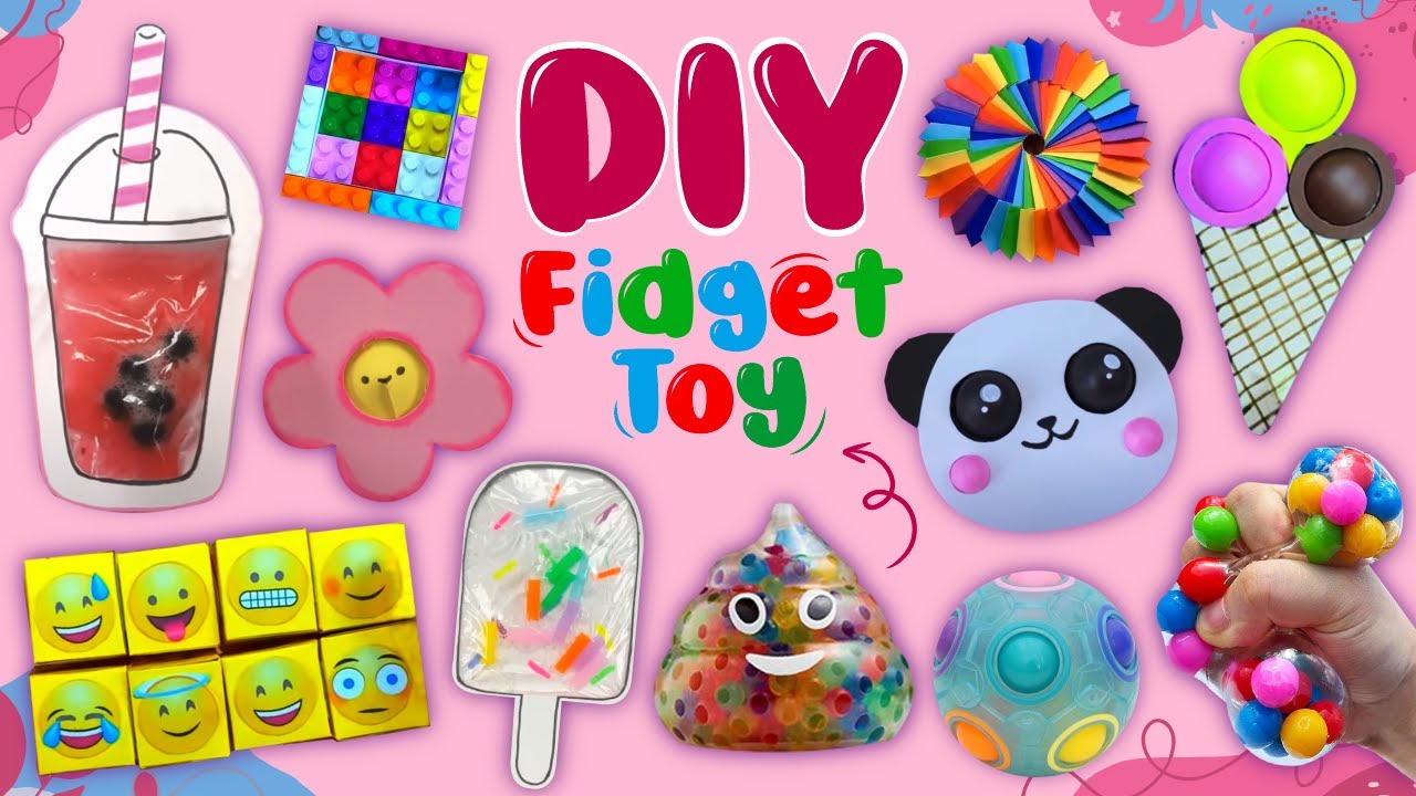 15 DIY Super Fidget Toys - Pop It and Stress Relief Toys - Viral TikTok Videos #fidget #diy #popit