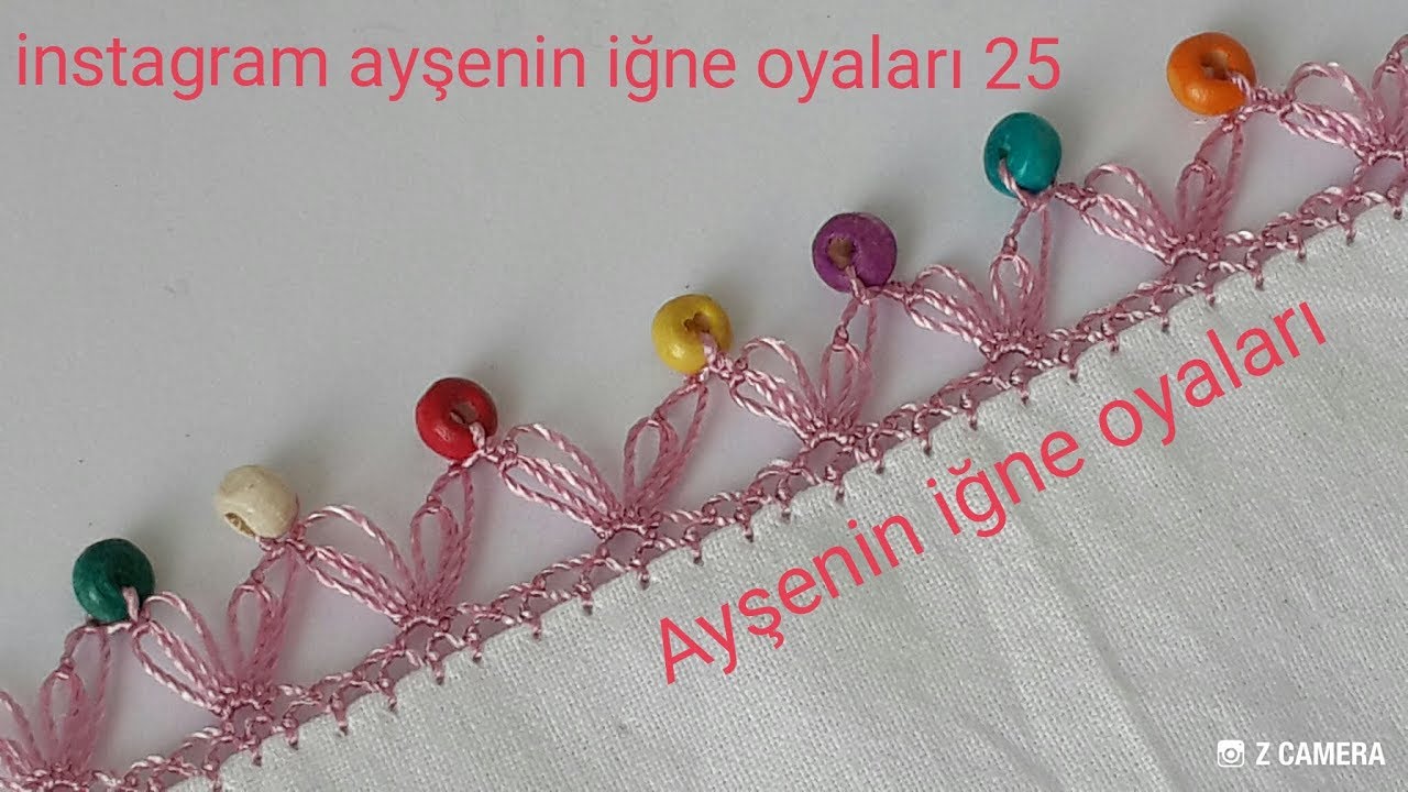 157.model Yeni tahta boncuklu iğne oyası modeli anlatımlı yapılışı 📣 📣