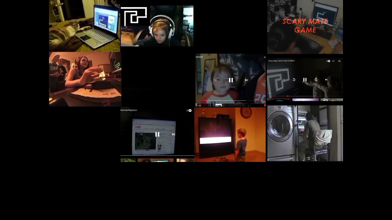 16 screamer reactions all at once