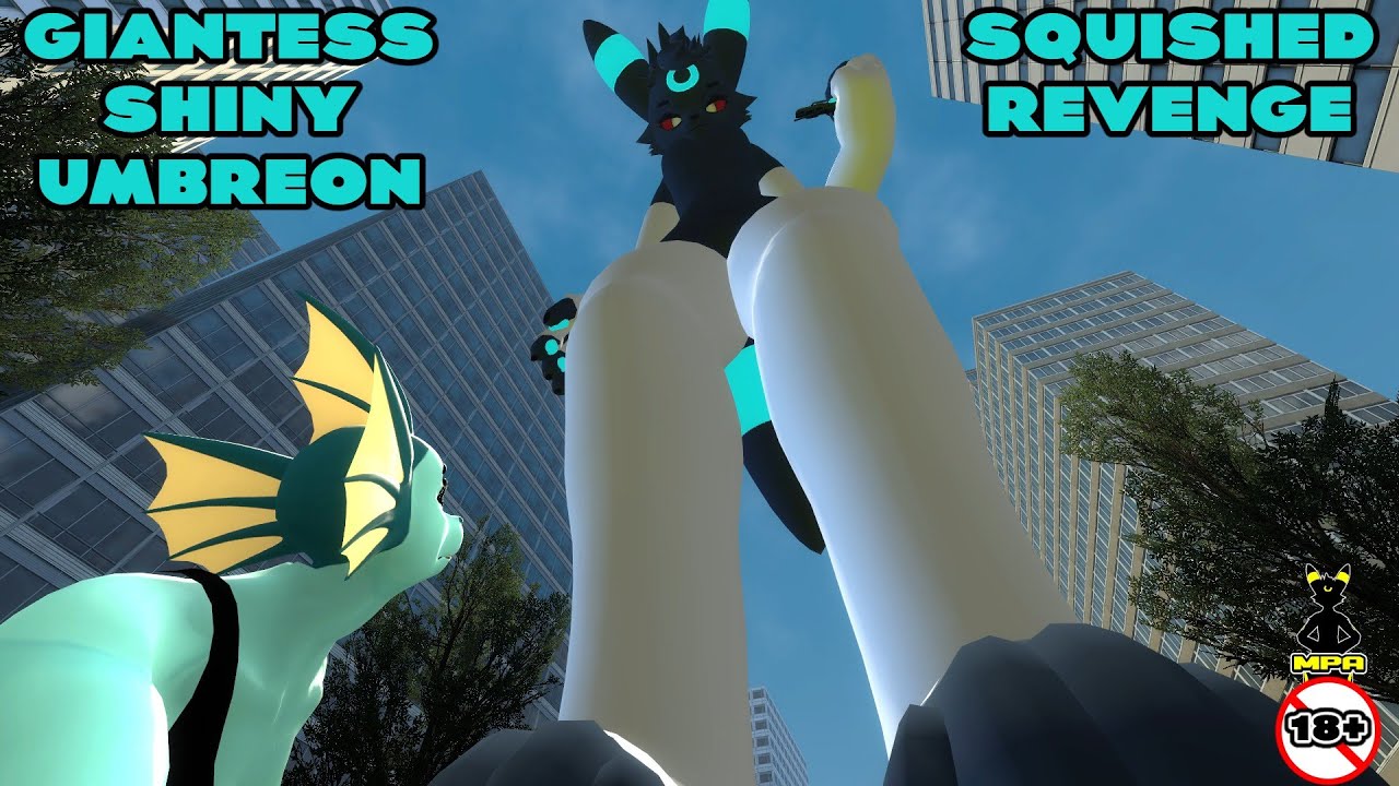 (18+) Giantess Shiny Umbreon Squished Revenge