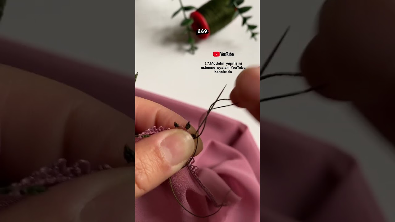 18/ YEPYENİ VİRAL GÜLKURUSU TASARIMI EN GÖSTERİŞLİ TREND İĞNE OYASI MODELI 2024/NEEDLE LACE KNITTING