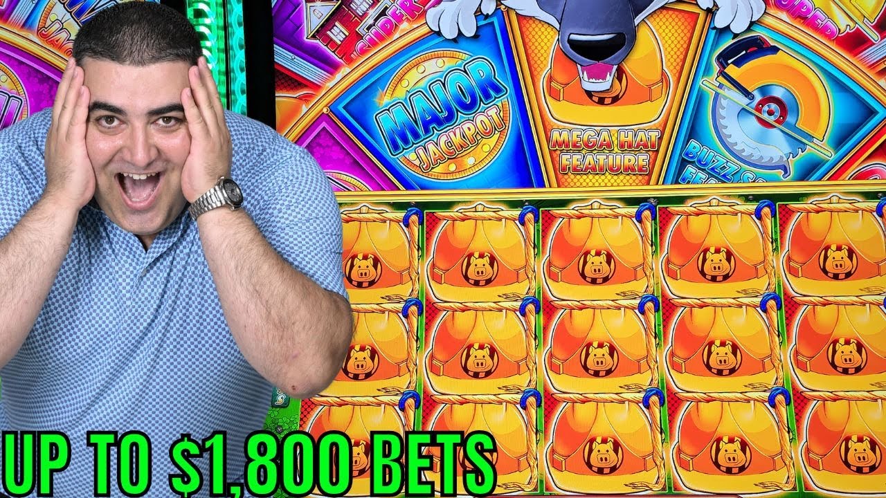 $1,800 Max Bets On Huff N Even More Puff Slot - You Must See This
