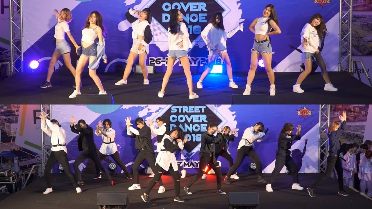 180526 La Dolce cover KPOP - A + PICK ME + BOOMERANG + Energetic @ JK Street Cover Dance 2018
