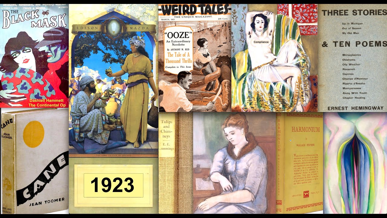 1923: Joyce, T.S. Eliot, H.D., Hemingway, E.E. Cummings, Wallace Stevens, Hammett, O'Keeffe, Matisse