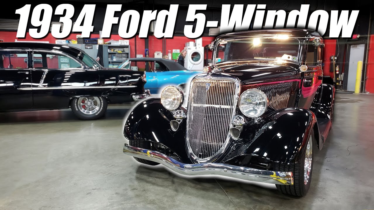 1934 Ford 5-Window Coupe Street Rod For Sale Vanguard Motor Sales #0519