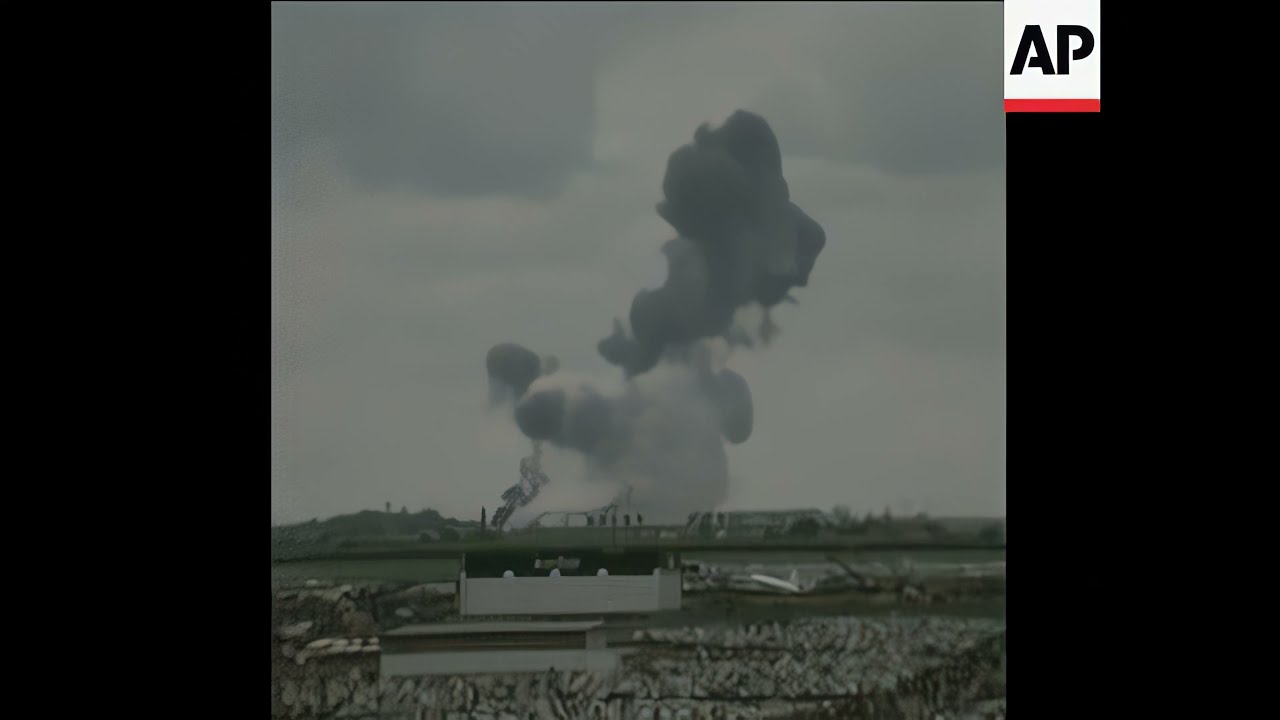1973 Paris Air Show Tu-144 crash -- AI-Upscaled to 4K