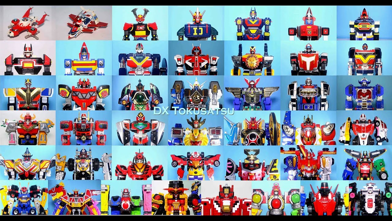 すべてのスーパー戦隊メカ1975年から2018年ゴレンジャーからルパンレンジャー ALL DX Super Sentai MAIN Mecha Goranger- Lupinranger