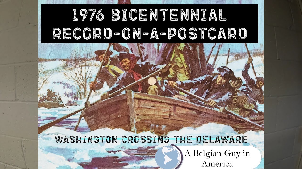1976 Bicentennial Vintage Post Card Washington Crossing the Delaware