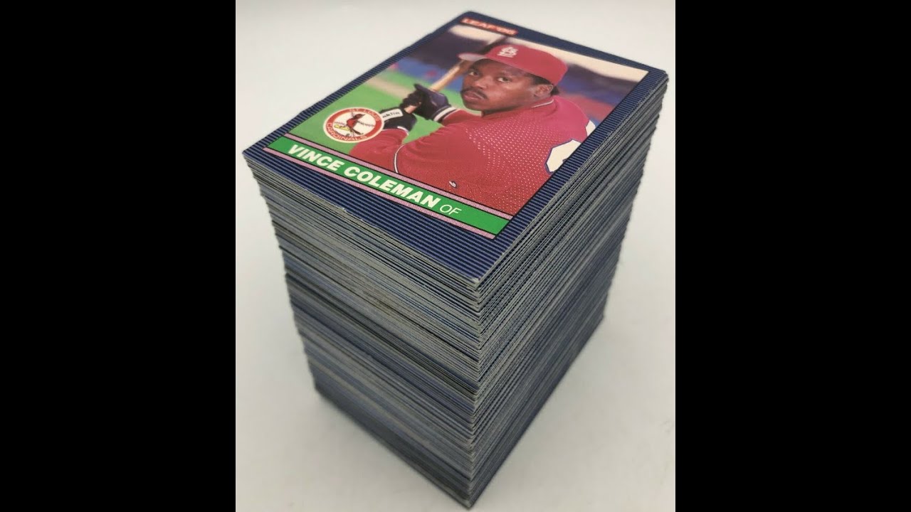 1986 LEAF BASEBALL SET - Complete 264 Card Video Checklist - Each Card Shown