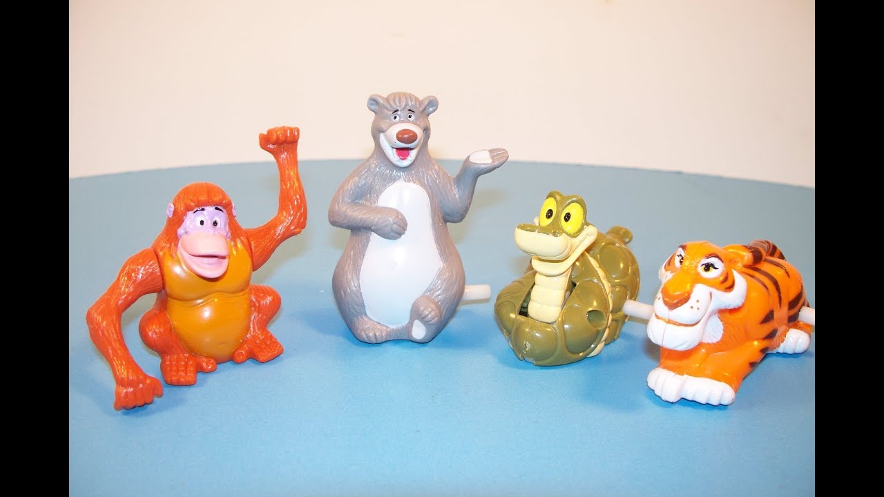 1989 McDONALD'S WALT DISNEY'S CLASSIC THE JUNGLE BOOK SET OF 4 HAPPY MEAL COLLECTION REVIEW