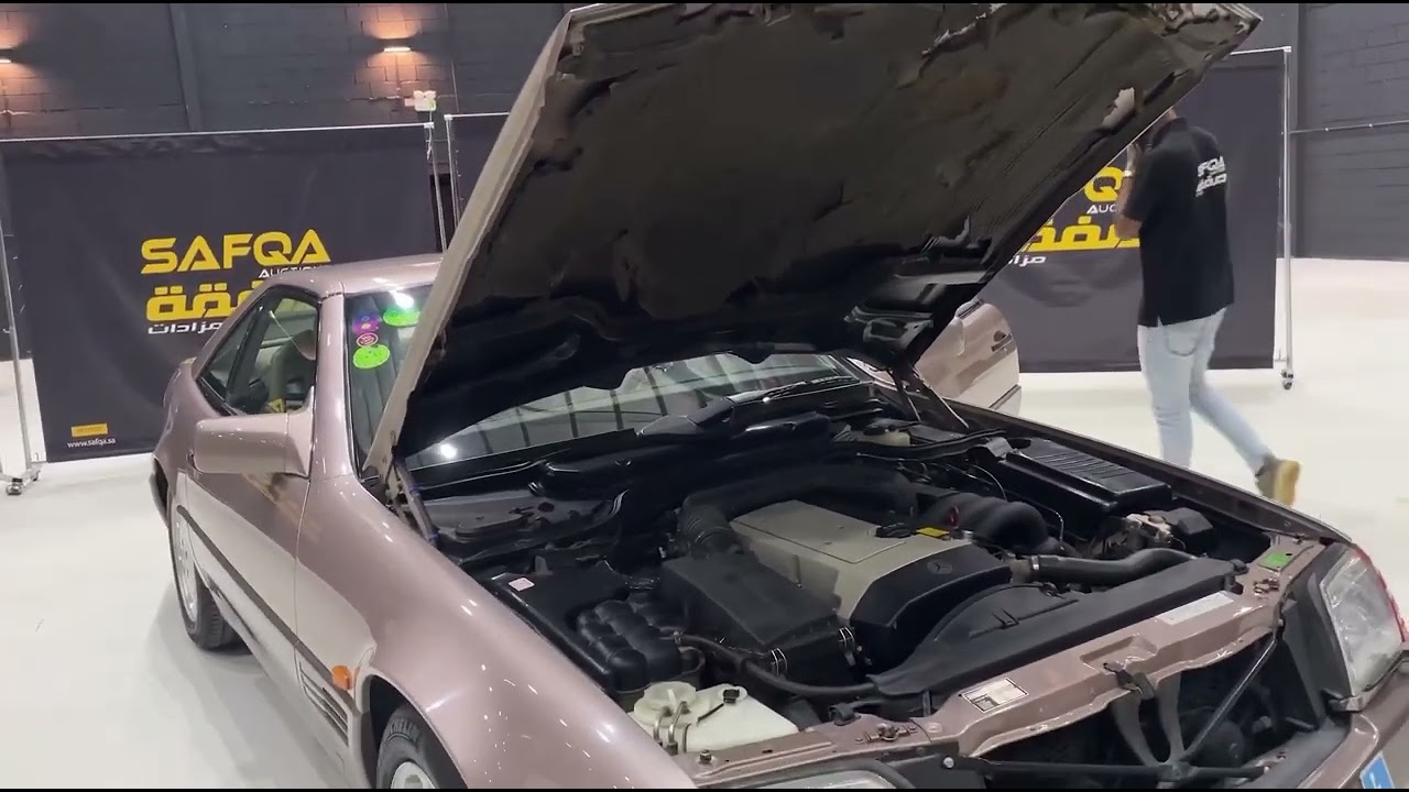 1994 Mercedes 320 SL جفالي وكالة الممشى 30,000 KM at SAFQA Auctions —Sold تم البيع
