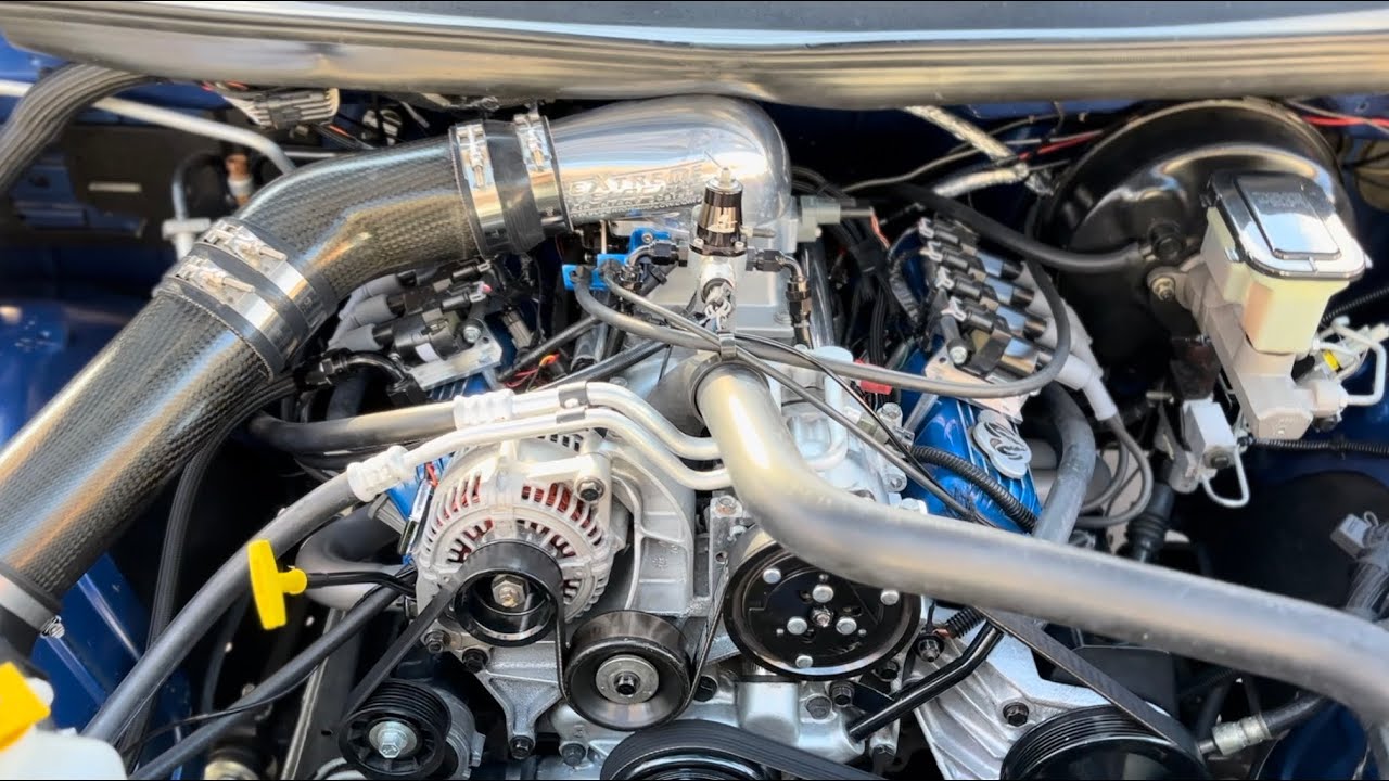 1996 Dodge Ram Indy 500 - 410 cu in magnum v8 Holley terminator x efi - engine bay tour