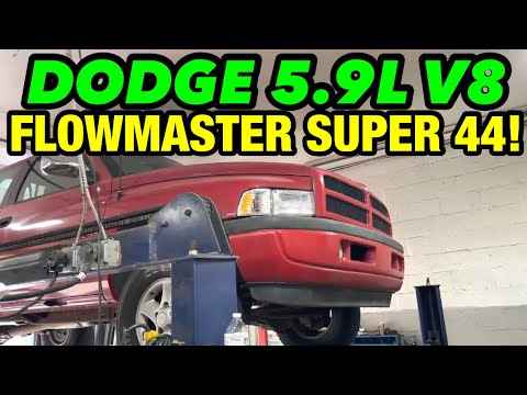 1996 Dodge Ram Sport 1500 5.9L MAGNUM V8 DUAL EXHAUST w/ FLOWMASTER SUPER 44!
