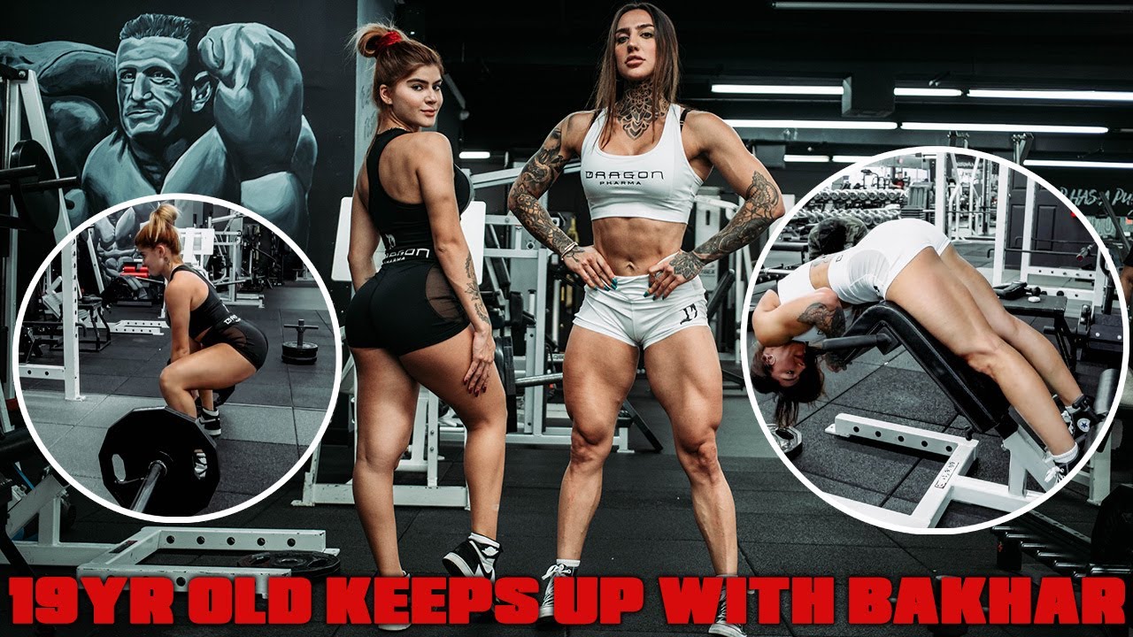 19YR OLD THAISSA KEEPS UP WITH BAKHAR NABIEVA | HAMSTRINGS & GLUTES WORKOUT | KEEP IT SIMPLE! 🍑