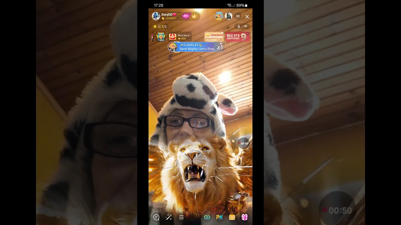 1k gift on bigo live uk 9th anniversary event #bigo #1k #gift #uk #9th #anniversary