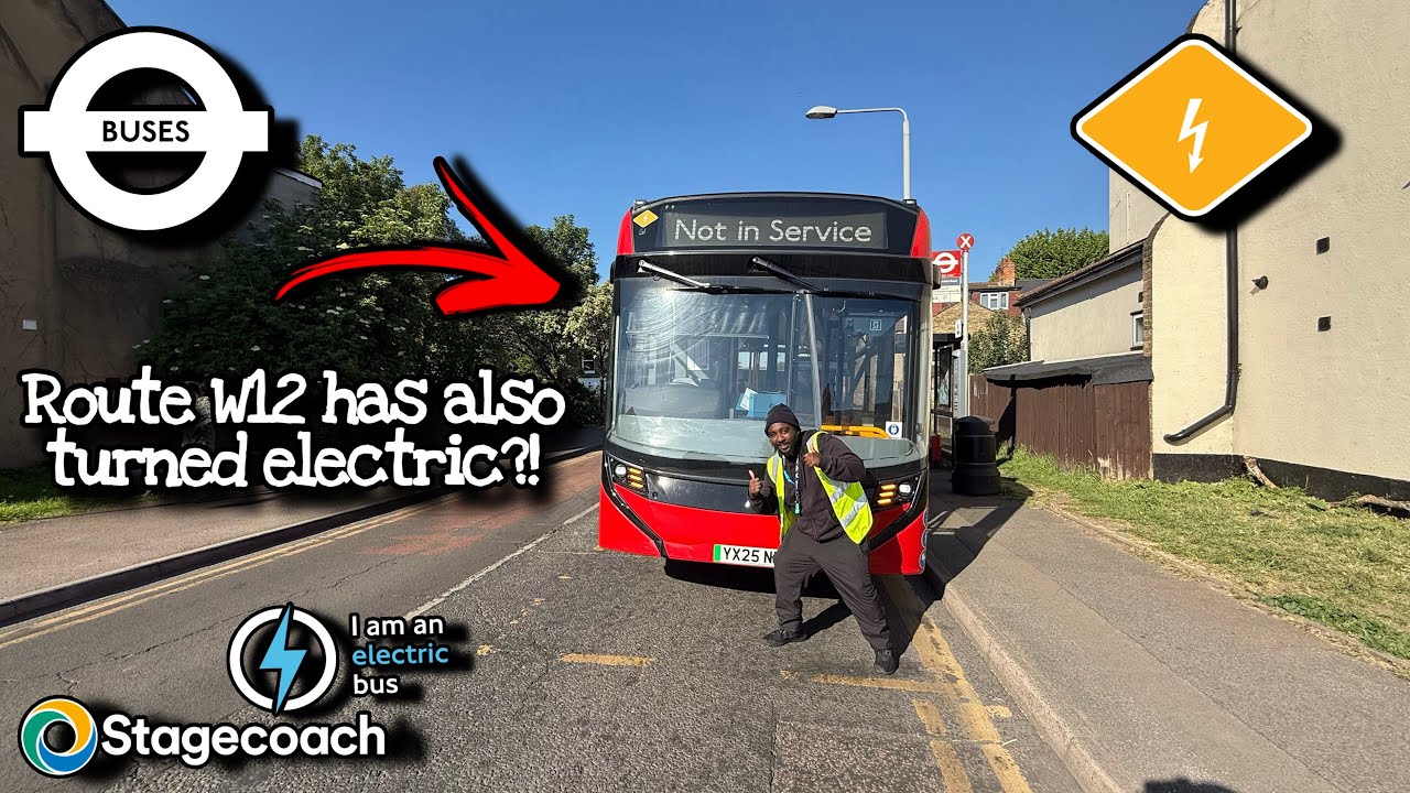 [1ST DAY!] Exploring the BRAND NEW Stagecoach E100EV’s on Route W12!