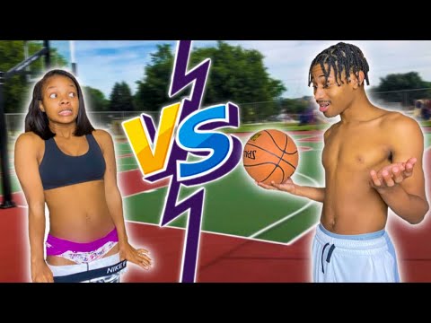 1v1 S.T.R.I.P. BASKETBALL * I CROSSED MY GIRLFRIEND* | VLOGMAS DAY 8