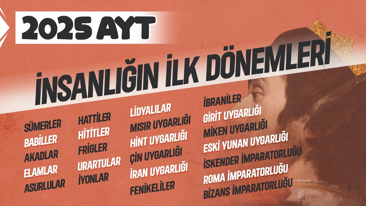 2) AYT Tarih - İnsanlığın İlk Dönemleri - Ramazan YETGİN - 2025