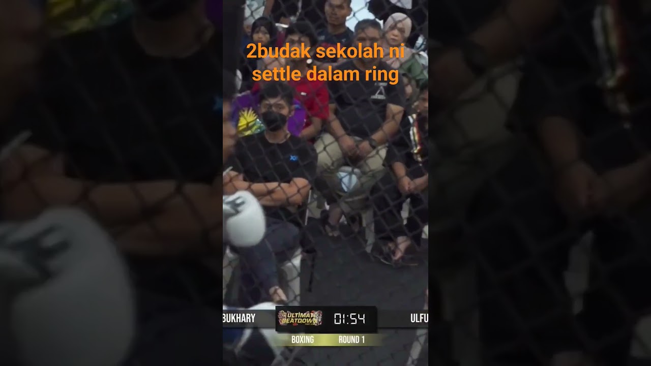 2 budak sekolah yg gaduh diarahkan settle dalam ring macam jantan #boxing #combatsports #mma