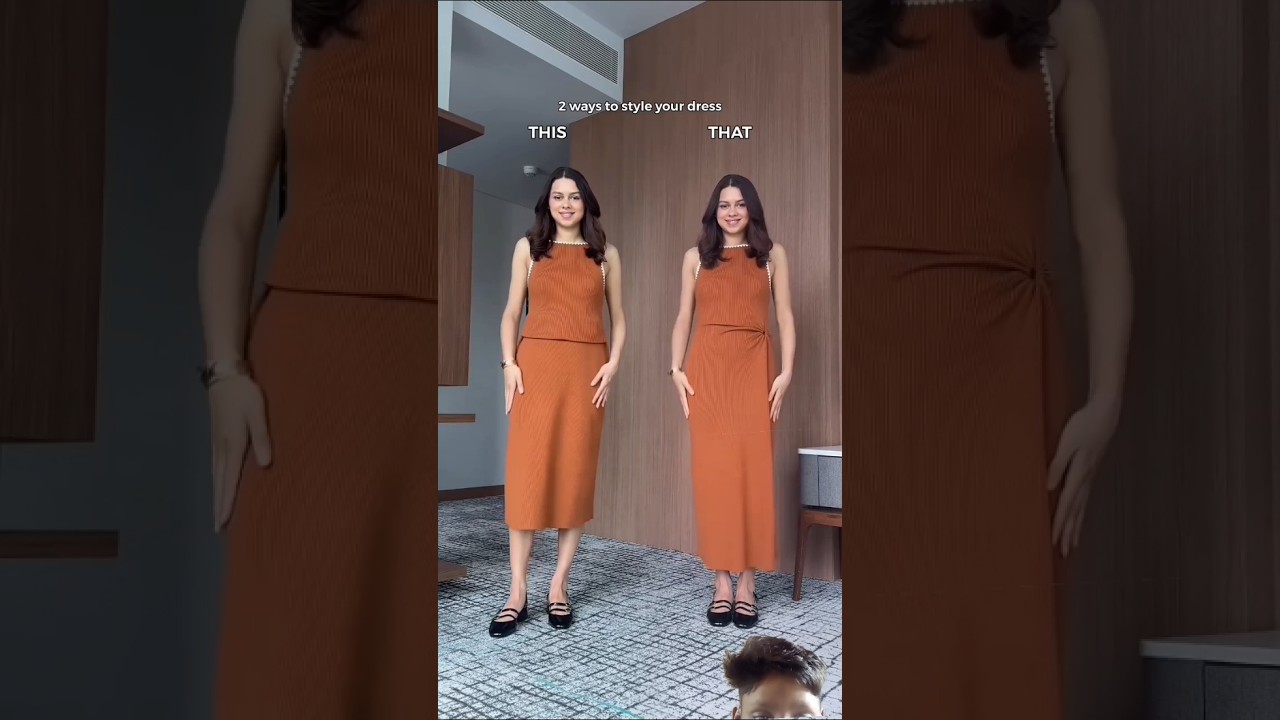 2 DRESS HACKS 🤍 THIS or THAT? Subscribe for daily #fashionhacks fashion hack & #fashion