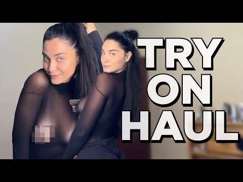 2 EASY HAIRSTYLES WITH A SHEER BLACK SHIRT!