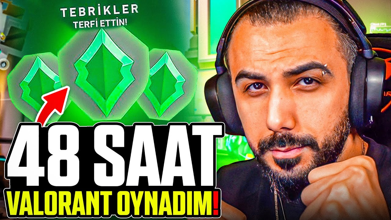 2 GÜN BOYUNCA VALORANT OYNADIM! YÜCELİK OLDUM | Barış Can